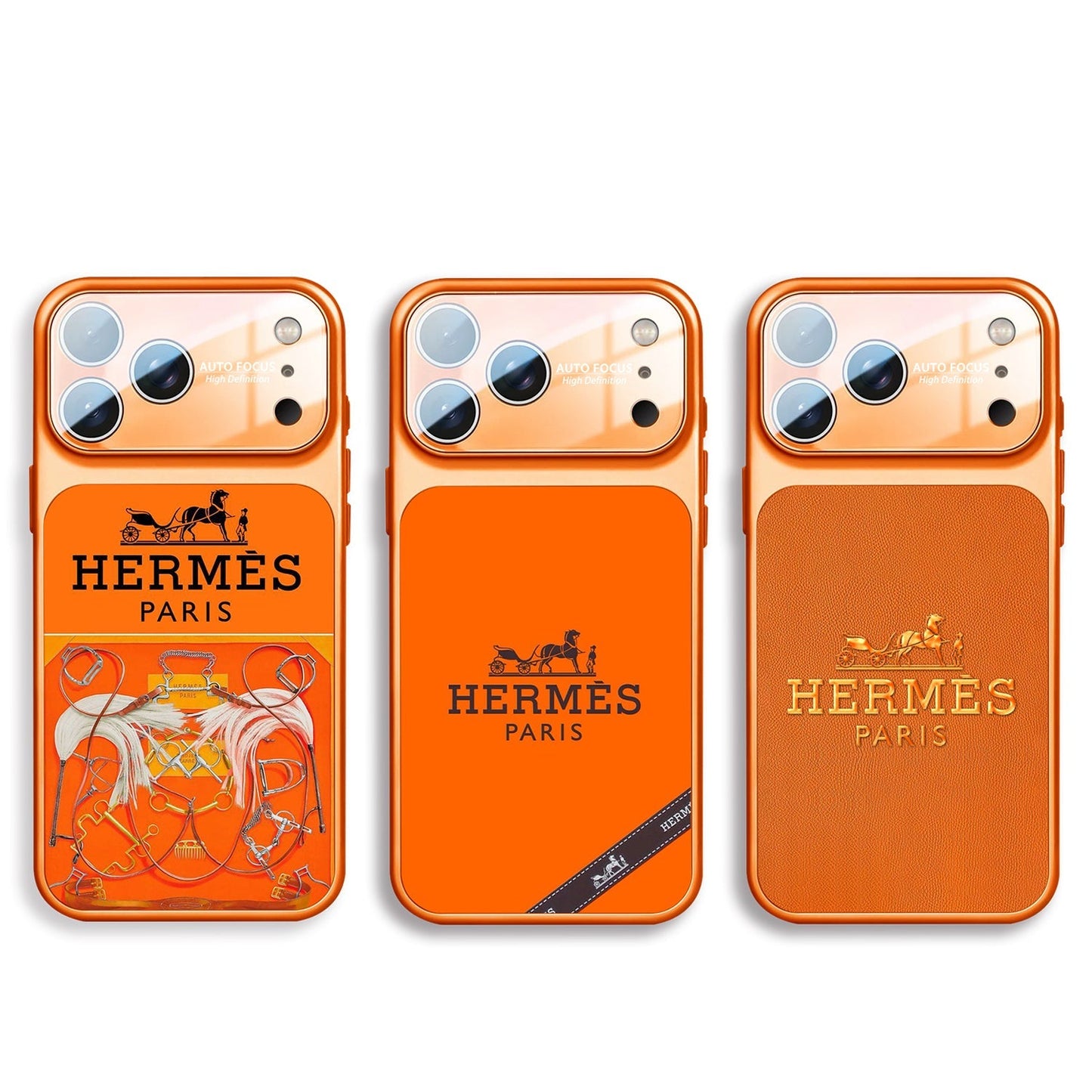 H Luxury Orange Series iPhone-deksel