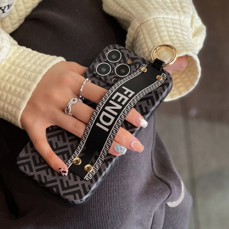 Capa elegante para iPhone com pulseira