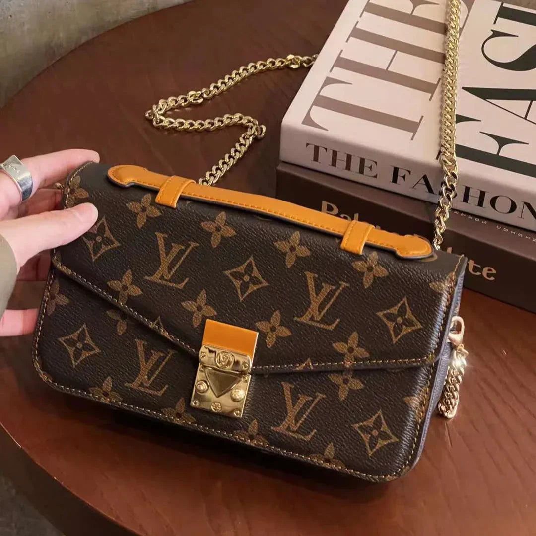 Monogram Canvas Bag Håndholdt Crossbody Chain Mobiltelefon