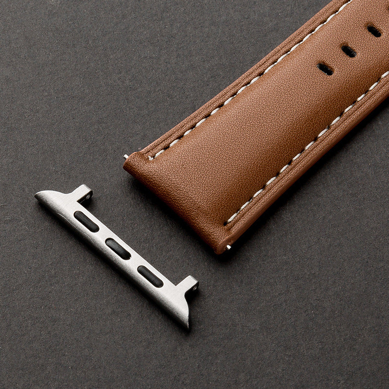 Correa de cuero genuino para Apple Watch