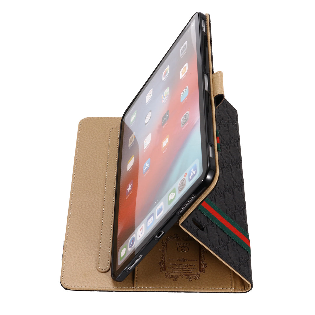 3D dombornyomott, kihajtható fedeles tok Apple iPad tokok állvány funkcióval