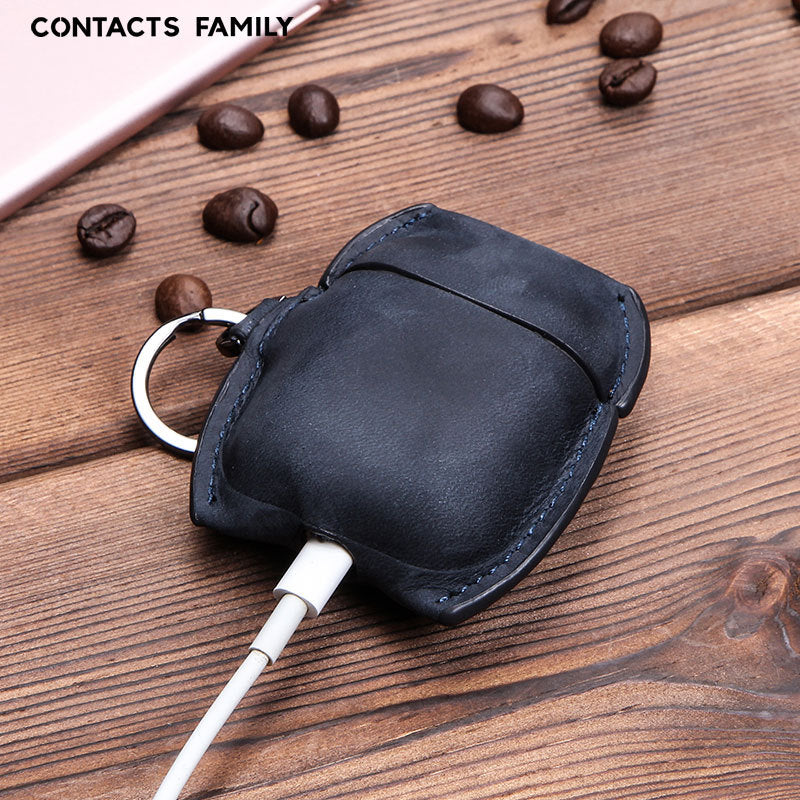 Funda AirPods 1/2 de cuero genuino
