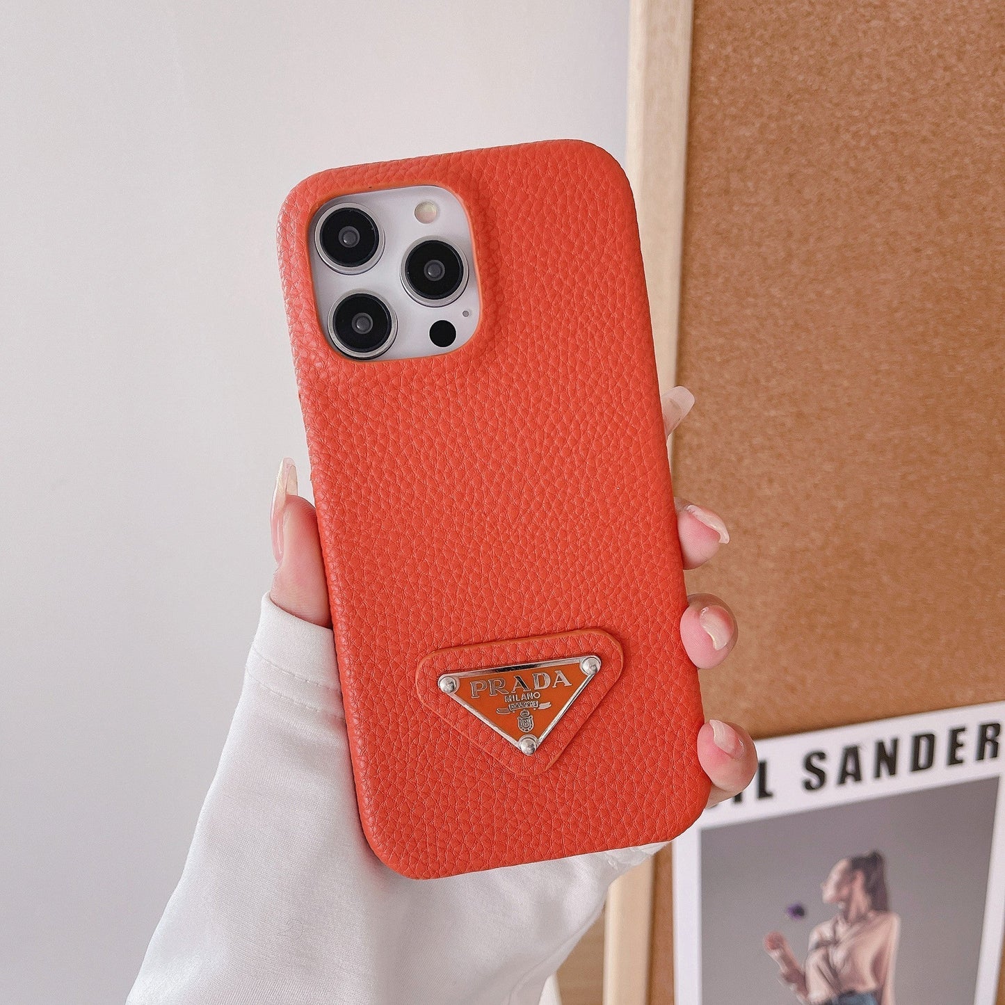 Funda de cuero de lujo para iPhone