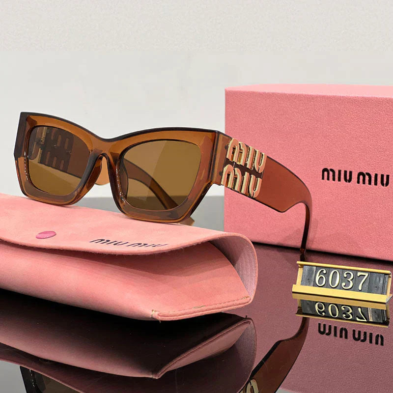 Fashion Square Cat-Eye solglasögon 6037