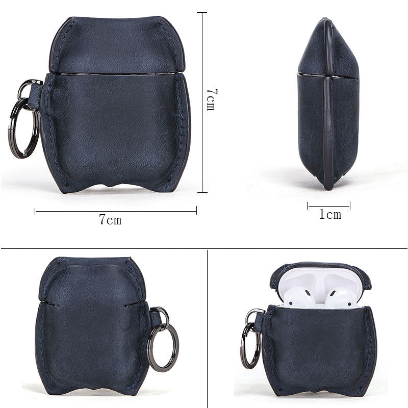 Funda AirPods 1/2 de cuero genuino
