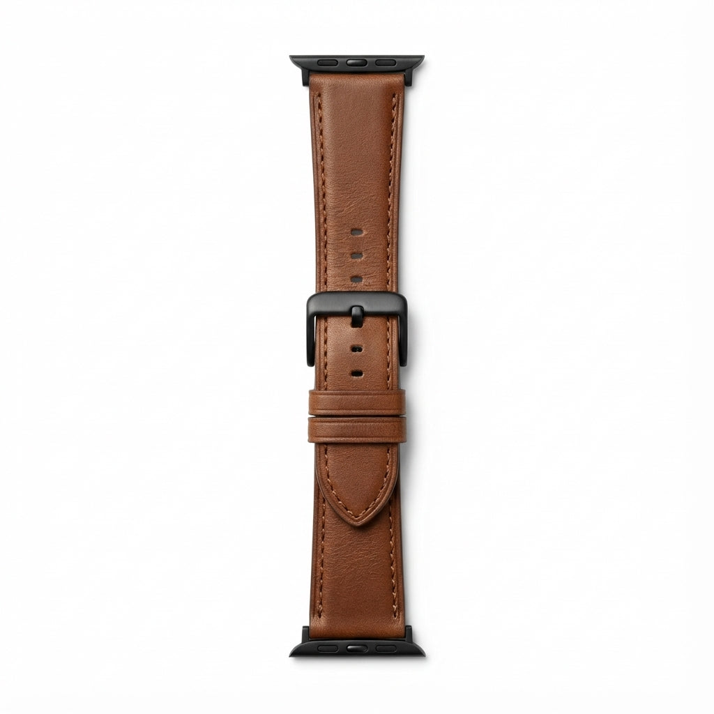 Pulseira de couro de flor integral