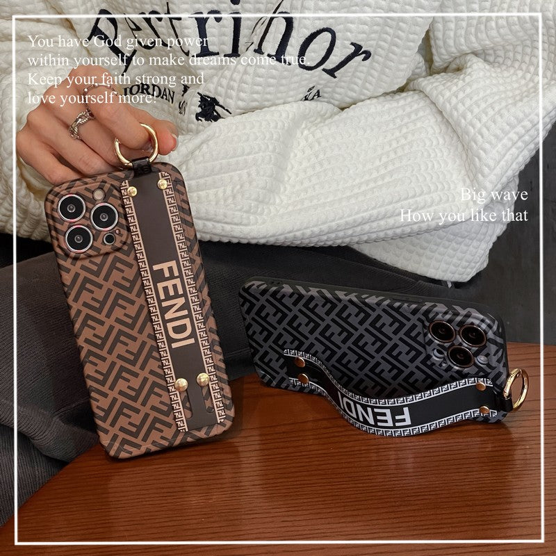 Capa elegante para iPhone com pulseira