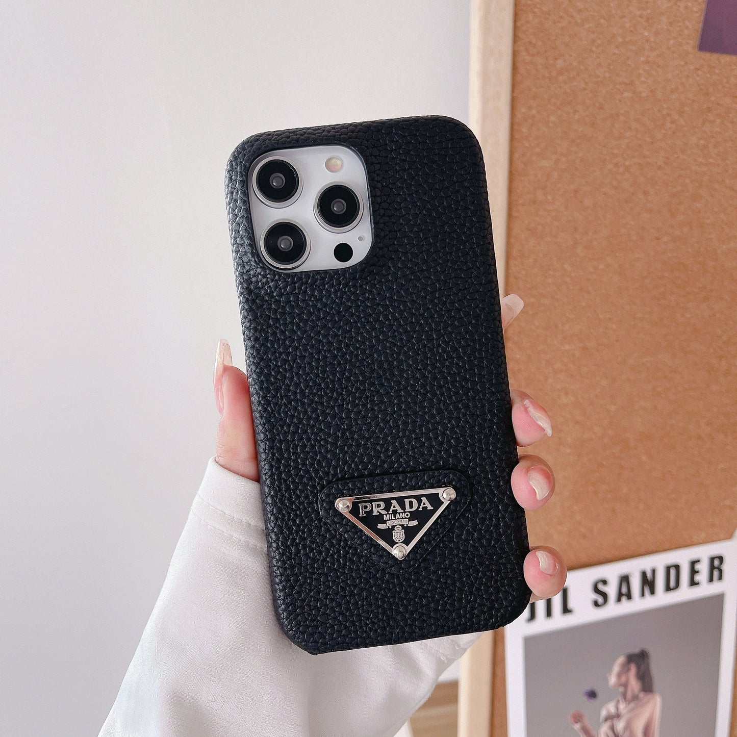 Funda de cuero de lujo para iPhone