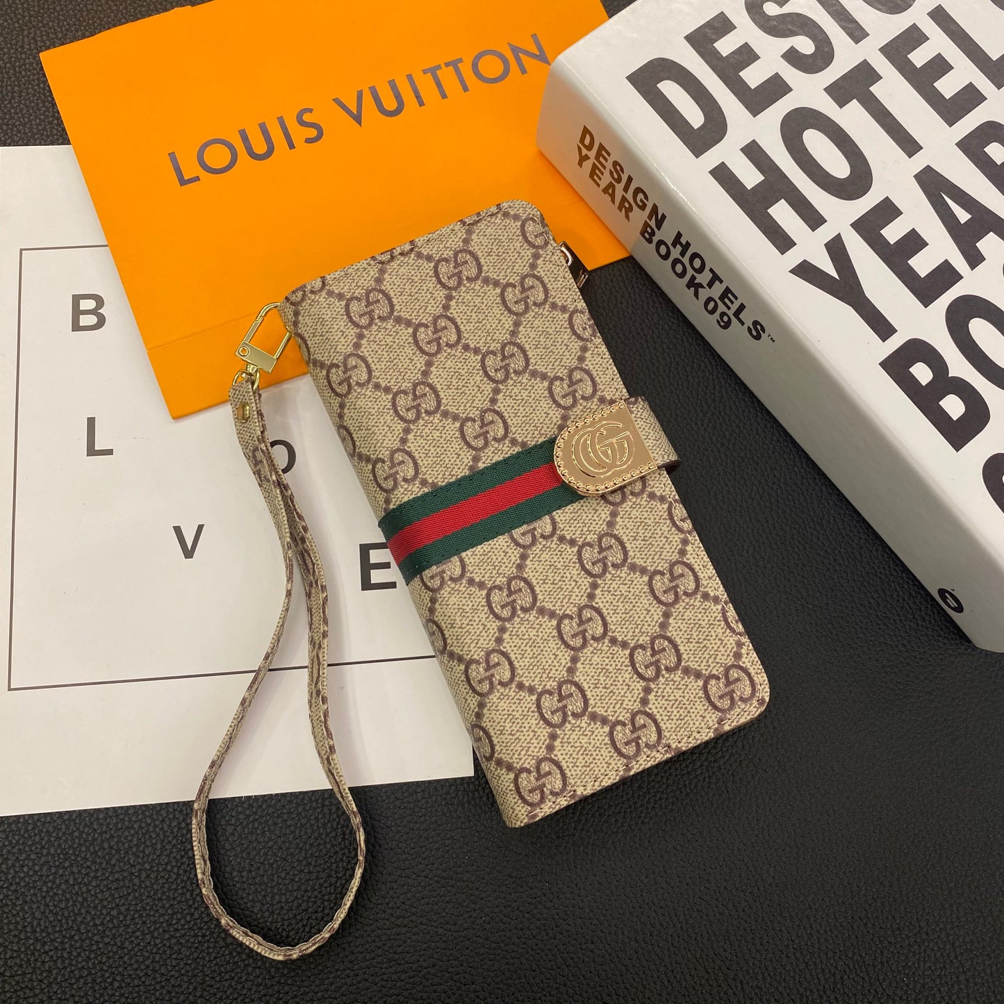 MONOGRAM CANVAS NAHKALOMPAKKO SAMSUNG PUHELINKOTELO
