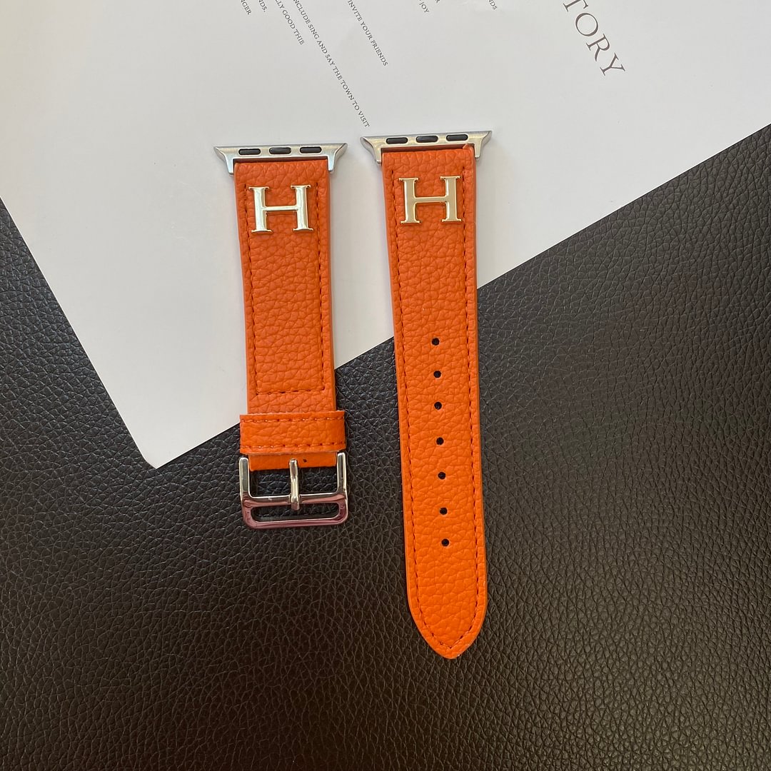 Correa de Apple Watch de cuero genuino con patrón