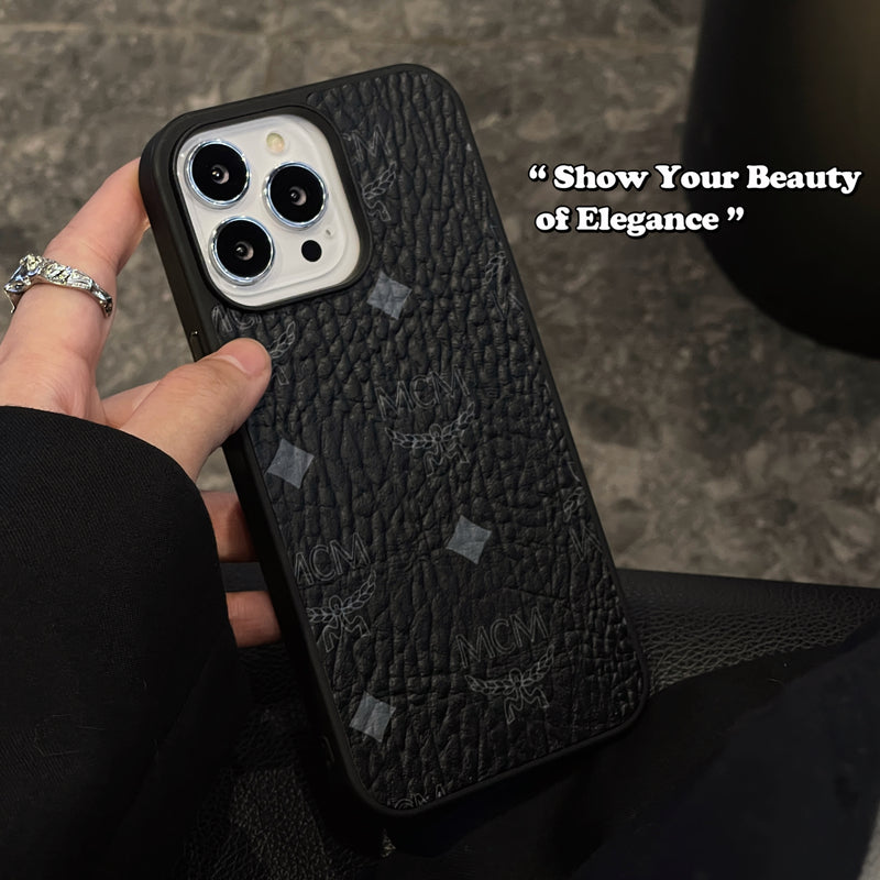 MCM iPhone ケース ブラック-MCK240603