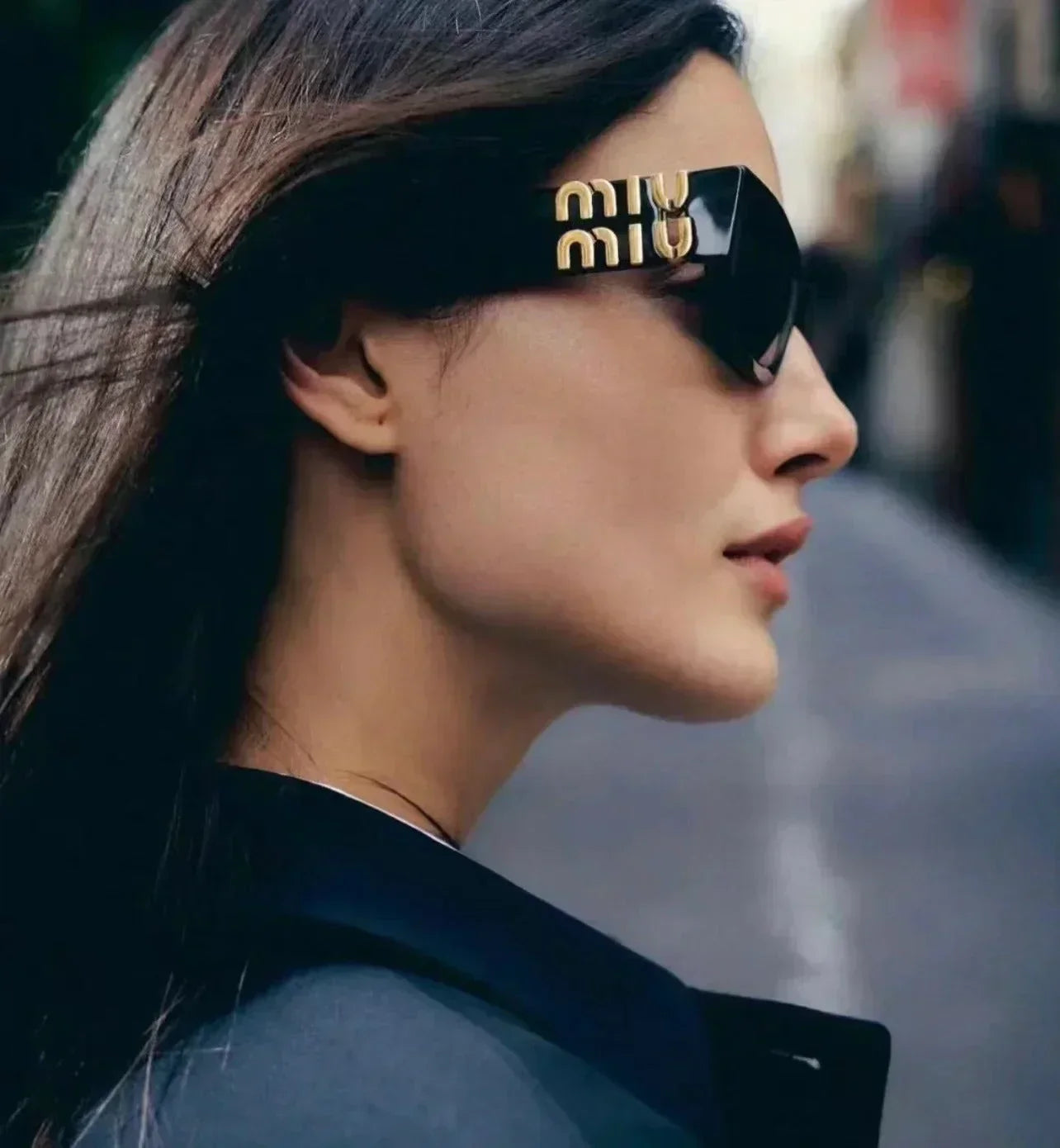 Fashion Square Cat-Eye solglasögon 6037