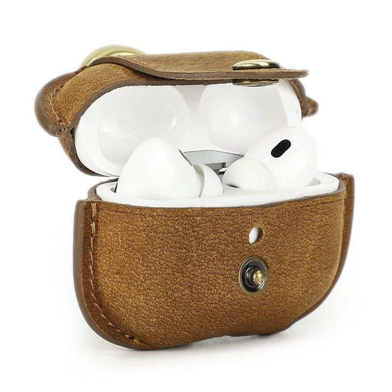 Eredeti bőr tok AirPods Pro/Pro2/3 készülékekhez