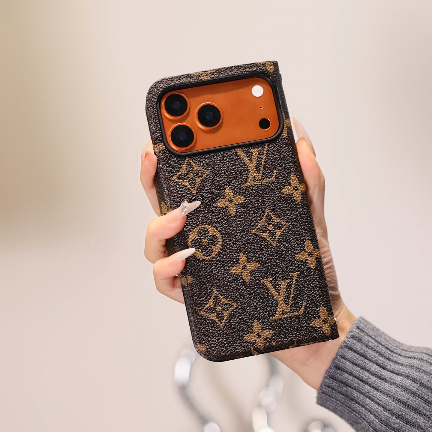 Nova klasična luksuzna telefonska torbica za kartice 08