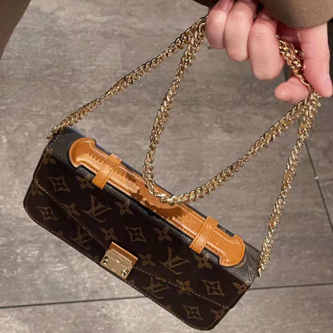 Monogram Canvas Bag Håndholdt Crossbody Chain Mobiltelefon