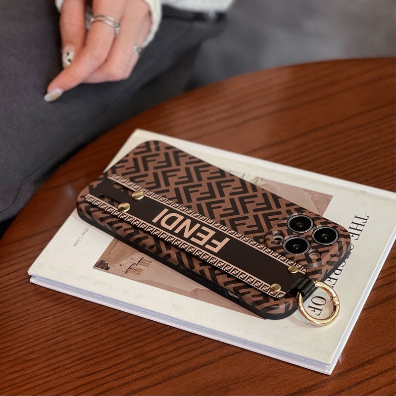 Capa elegante para iPhone com pulseira