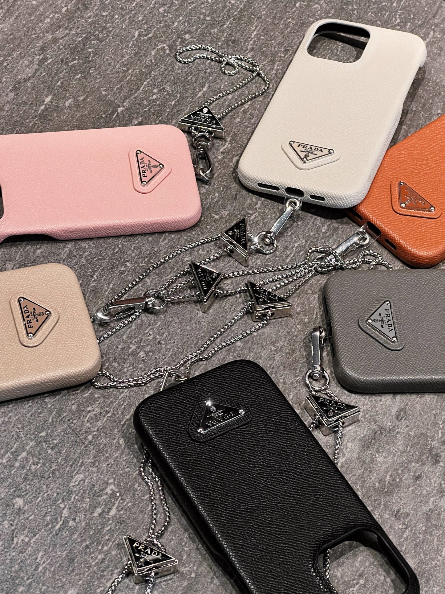 Luksuriøst lær Crossbody iPhone-deksel