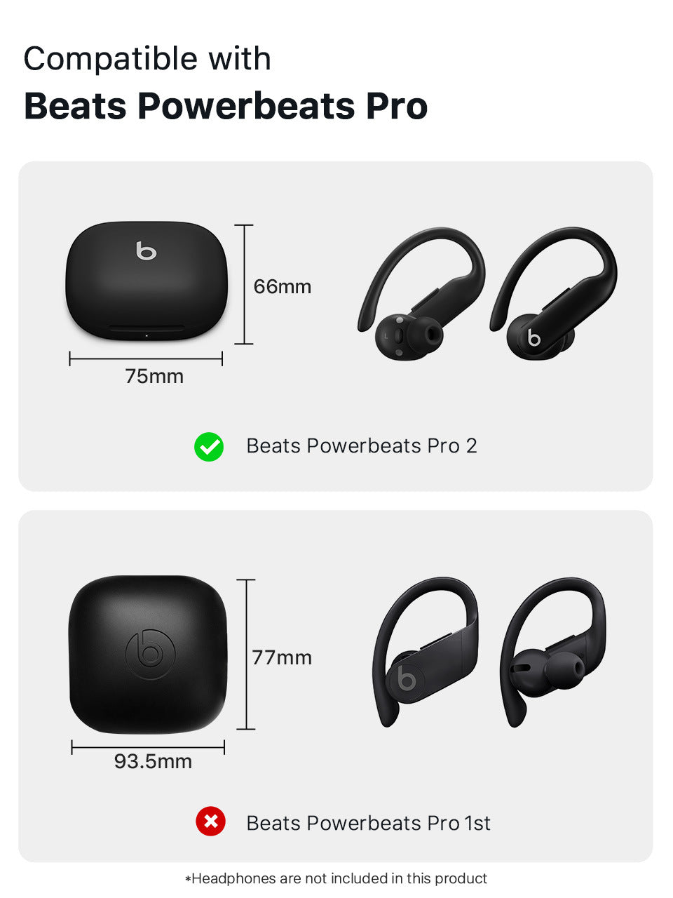 Eredeti bőr Powerbeats Pro 2 tok
