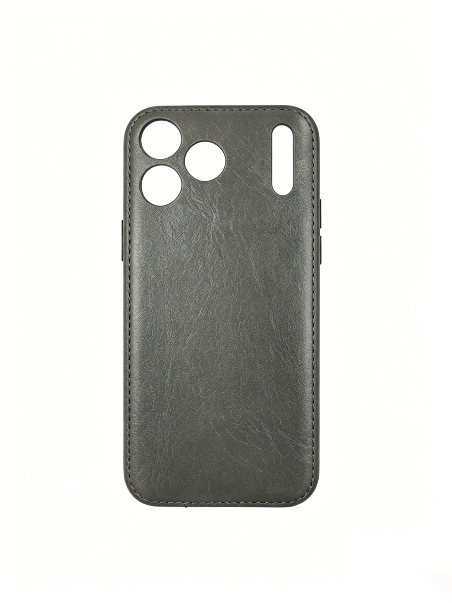 Håndlaget iPhone-deksel i grønnsaksgarvet skinn – Vintage Patina Edition