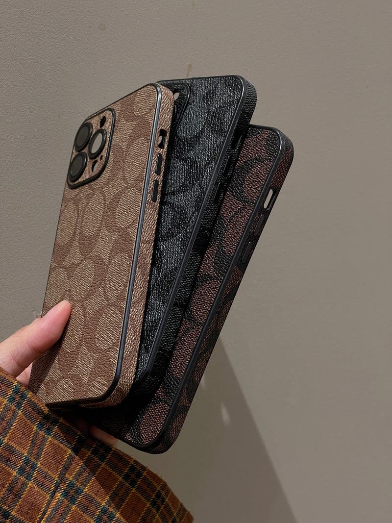 Funda clásica para iPhone Marrón -QB240402