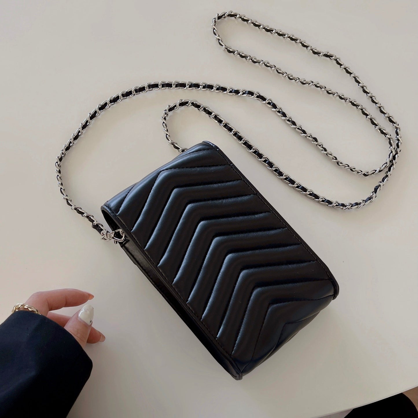 Δερμάτινη τσάντα τηλεφώνου Crossbody