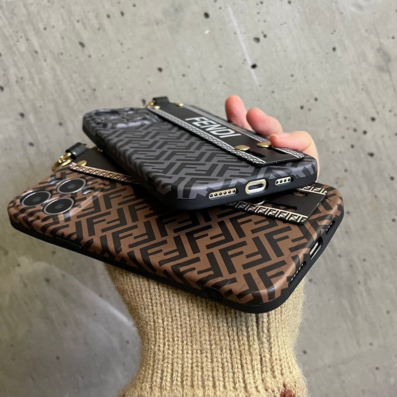 Capa elegante para iPhone com pulseira