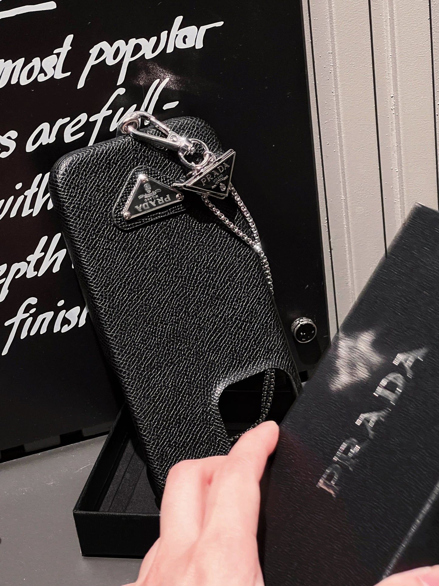 Luksuriøst lær Crossbody iPhone-deksel