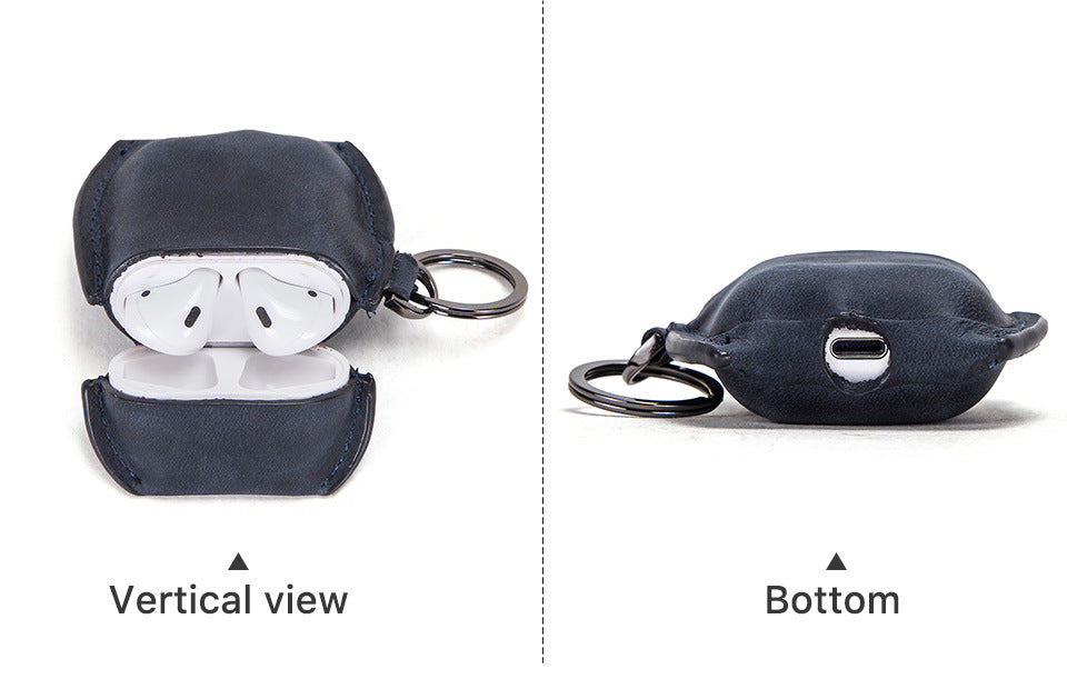 Funda AirPods 1/2 de cuero genuino