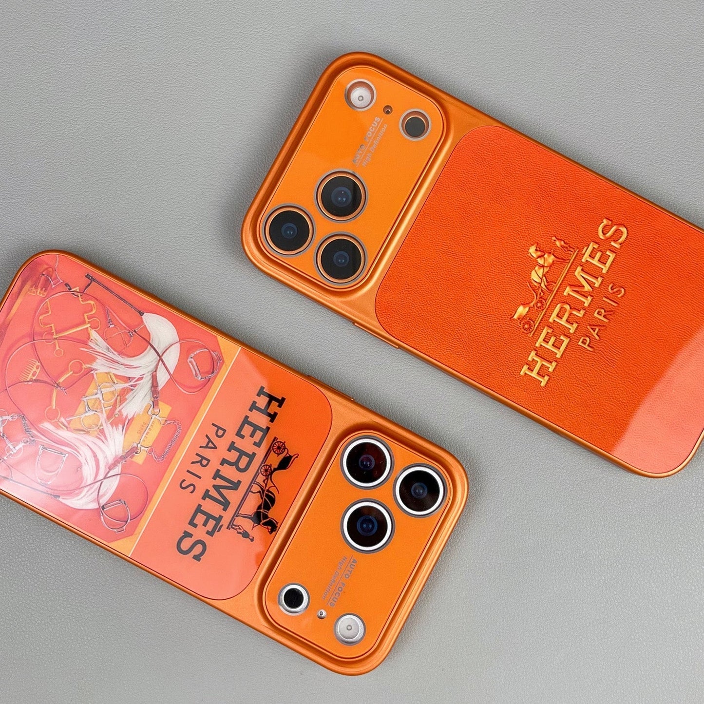 H Luxury Orange Series iPhone-deksel