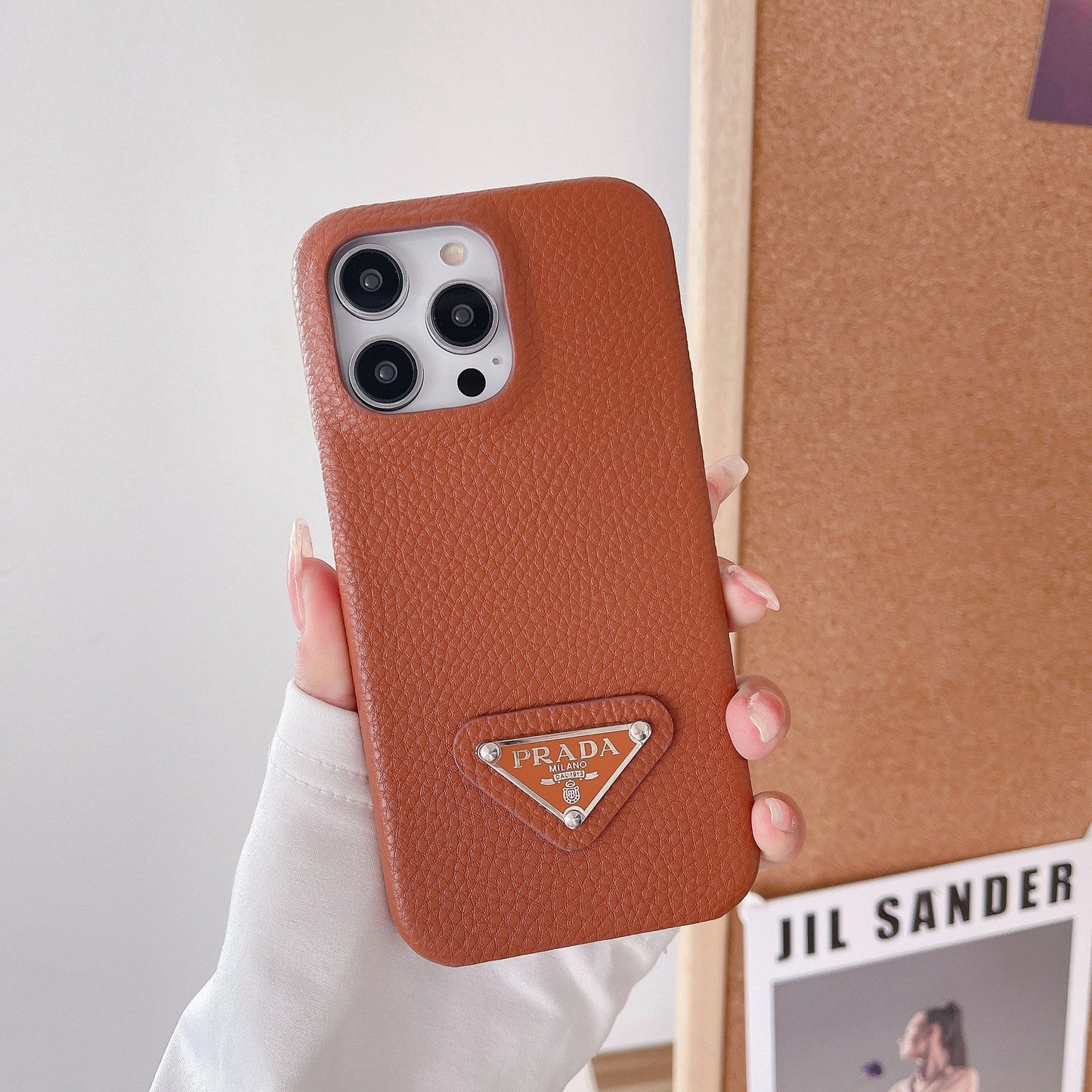 Funda de cuero de lujo para iPhone