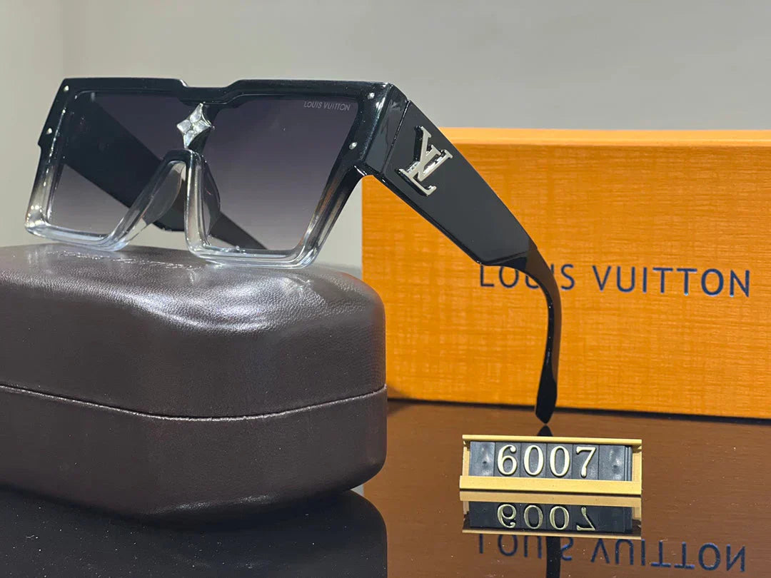 Lyxiga solglasögon med stor ram L-002