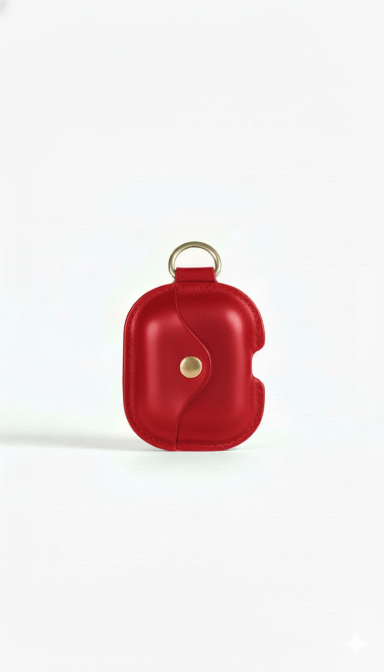 Premium Γνήσια δερμάτινη θήκη AirPods με δωρεάν δερμάτινο κορδόνι