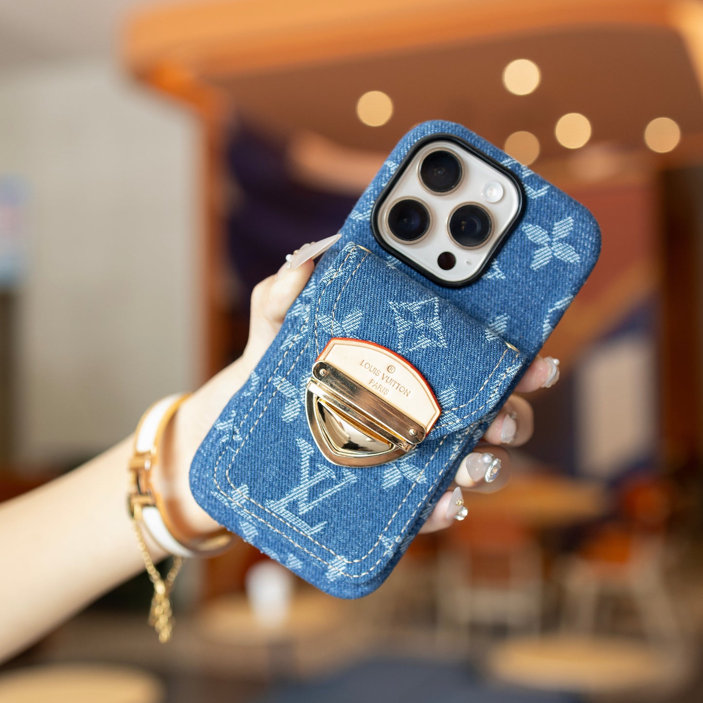 Nové klasické luxusní pouzdro na telefon s držákem na karty 06