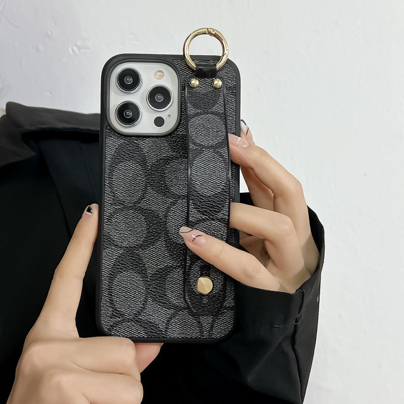 Klasszikus iPhone tok tartóval, fekete-SW240330