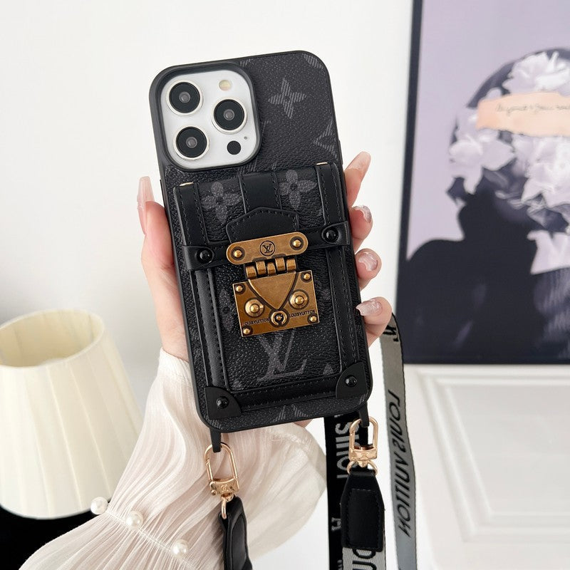 Só Dubh & Cás iPhone Slabhra Crossbody Bán
