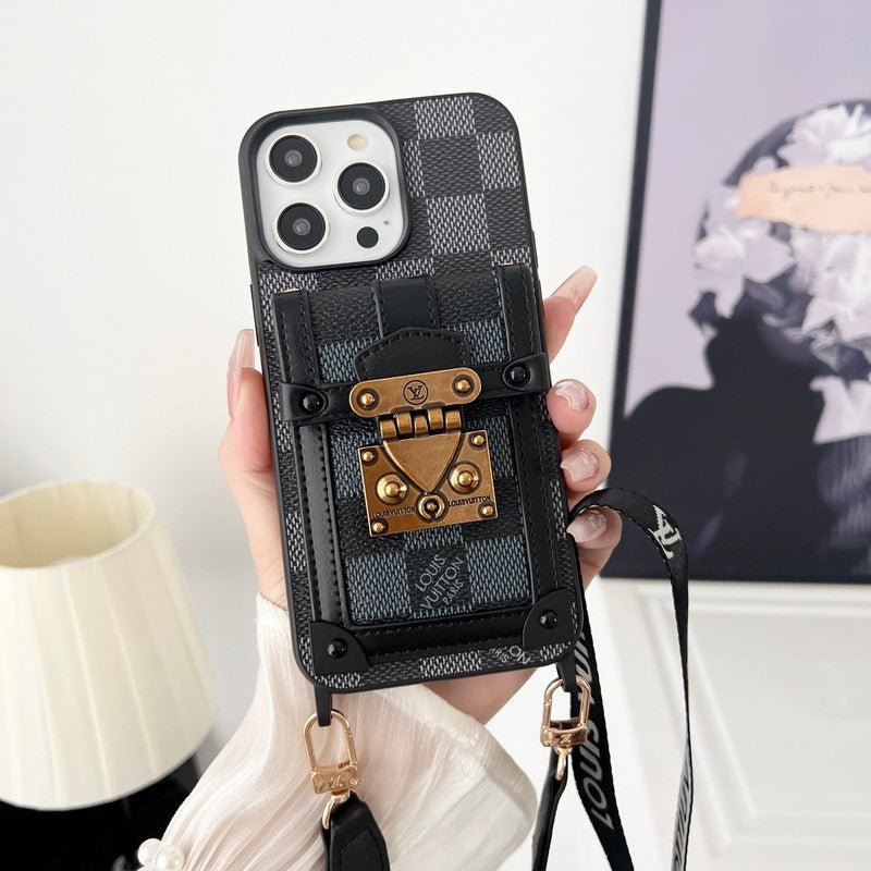 Só Dubh & Cás iPhone Slabhra Crossbody Bán