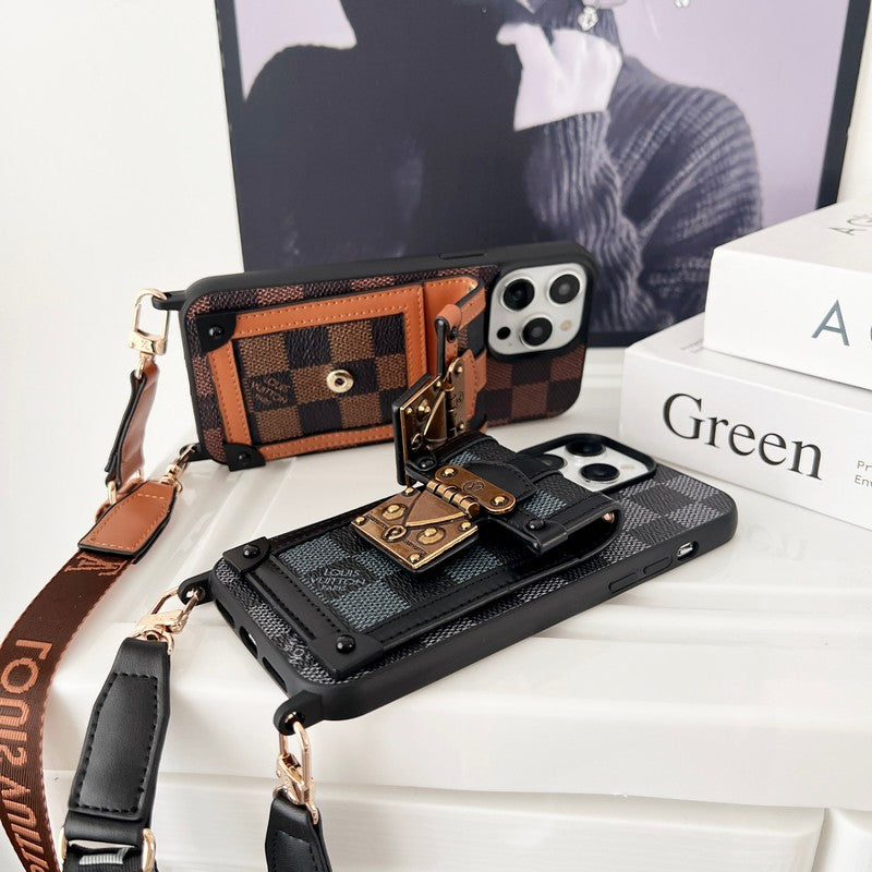 Só Dubh & Cás iPhone Slabhra Crossbody Bán