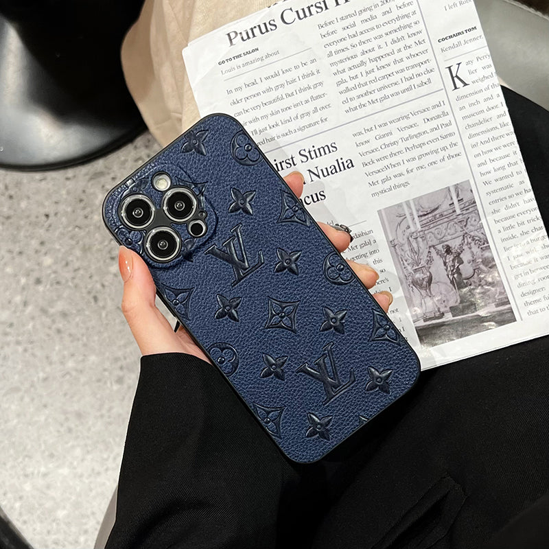 Luksus farvet læder cover til iPhone