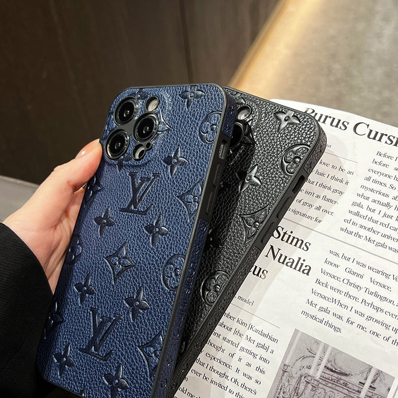 Luksus farvet læder cover til iPhone