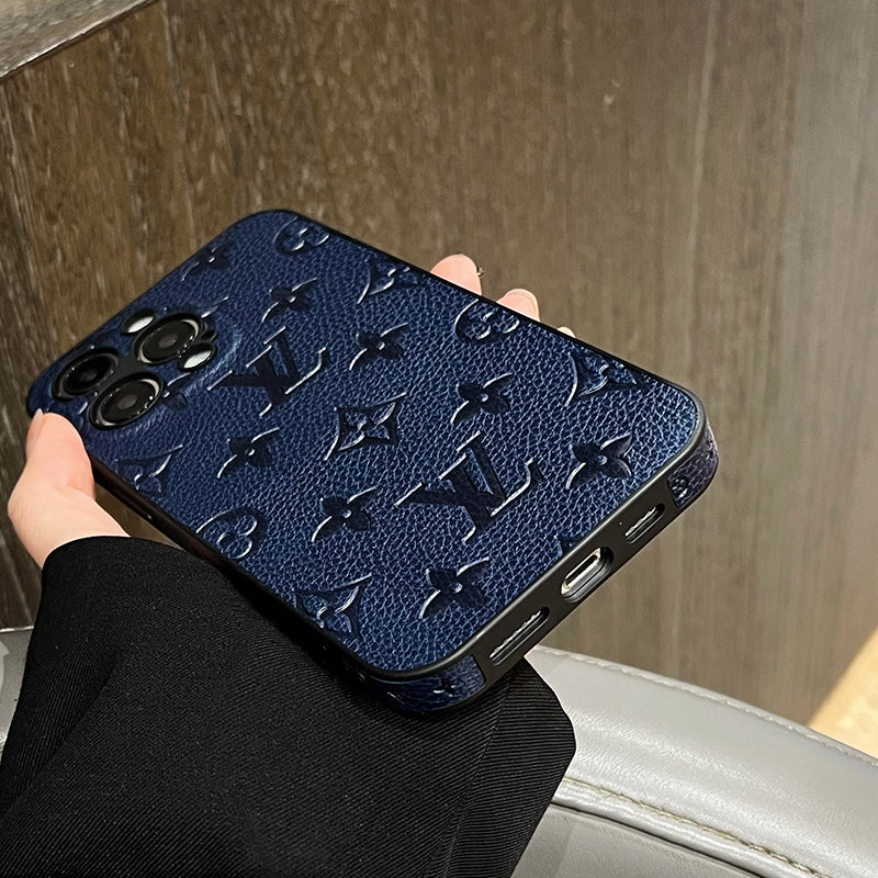 Luksus farvet læder cover til iPhone