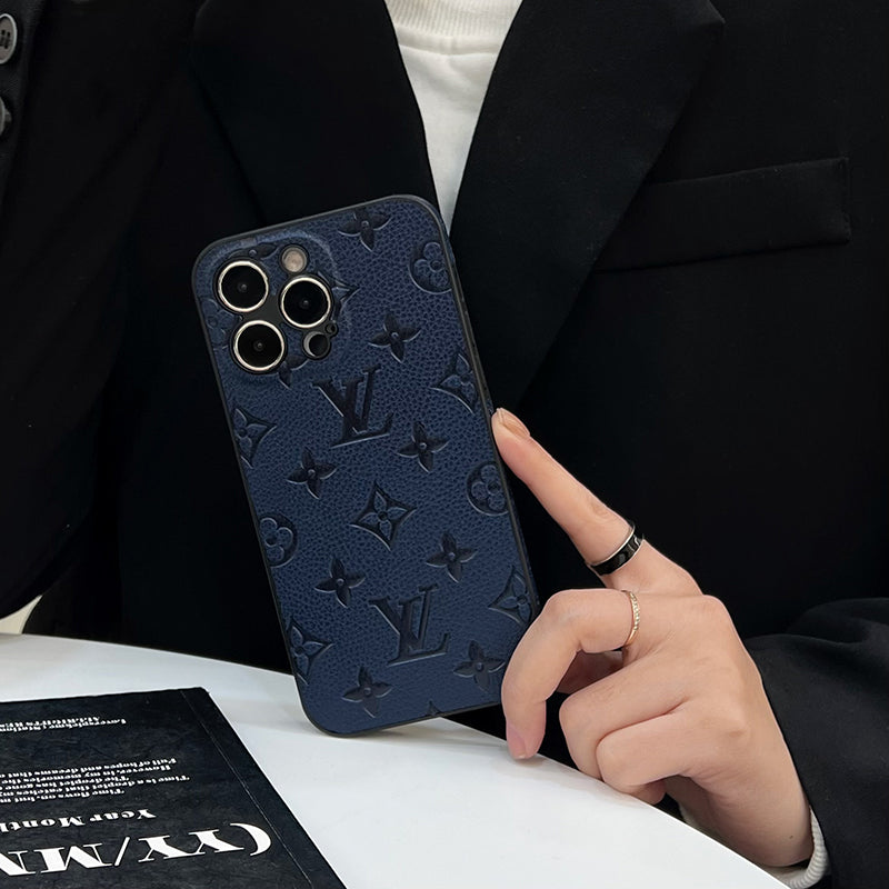 Luksus farvet læder cover til iPhone