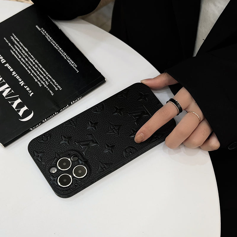 Luksus farvet læder cover til iPhone