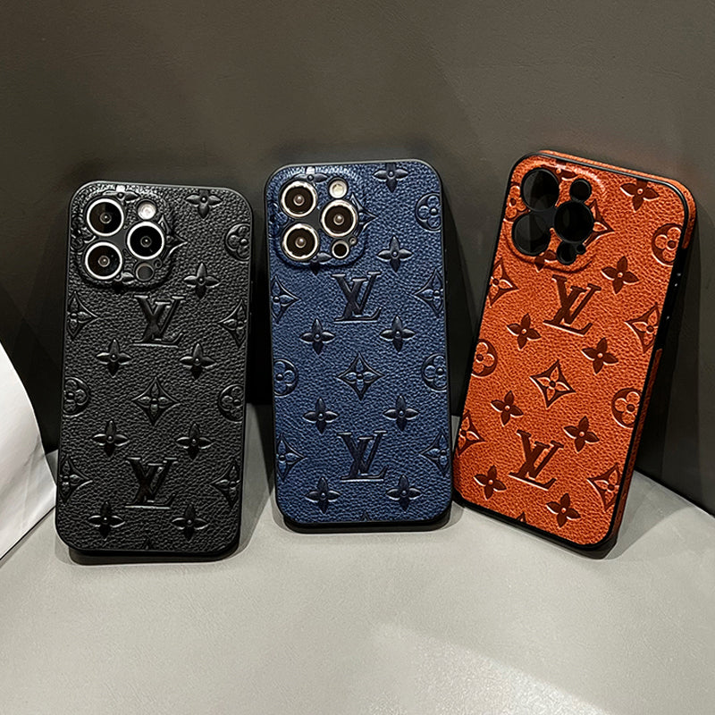 Luksus farvet læder cover til iPhone