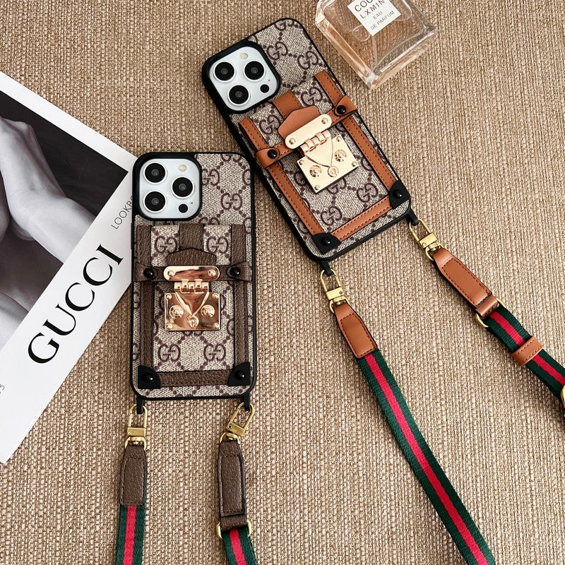 Slabhra Mála Cárta Préimh Cás iPhone Clasaiceach