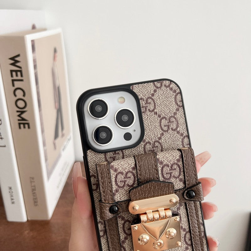 Slabhra Mála Cárta Préimh Cás iPhone Clasaiceach
