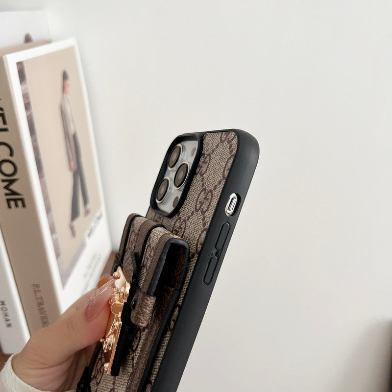 Slabhra Mála Cárta Préimh Cás iPhone Clasaiceach