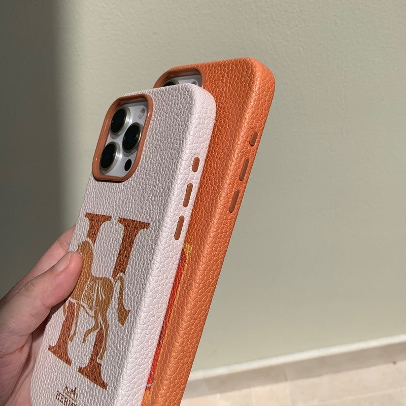 Klassisk iPhone-deksel i skinn