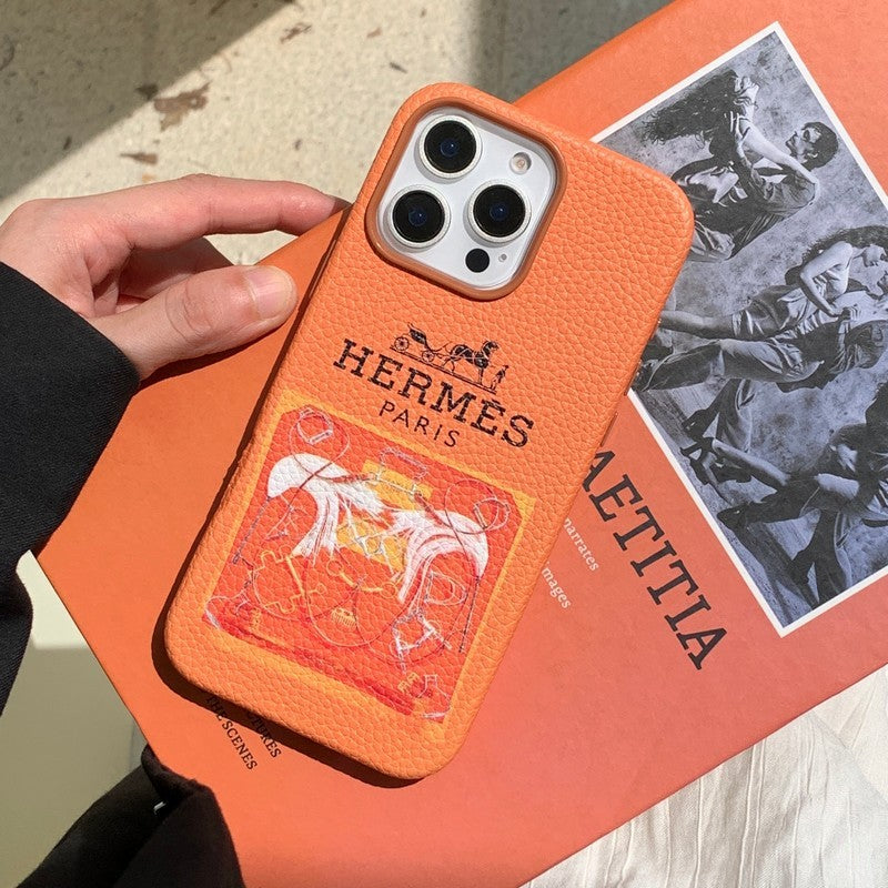 Klassisk iPhone-deksel i skinn