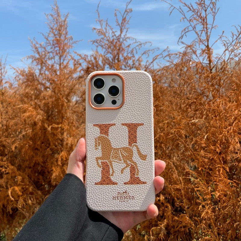 Klassisk iPhone-deksel i skinn