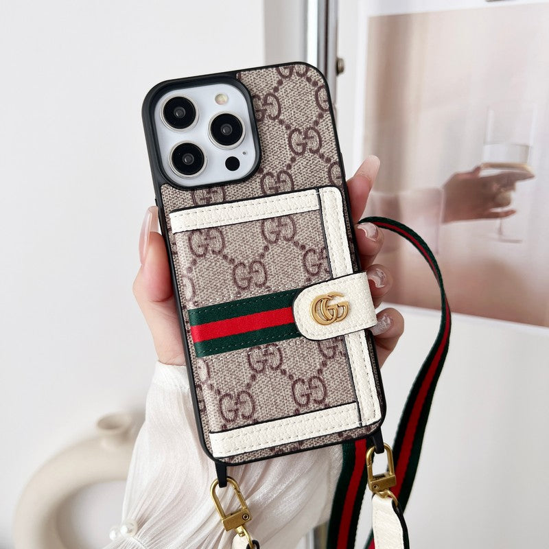 Slabhra Mála Cárta Préimh Cás iPhone Clasaiceach